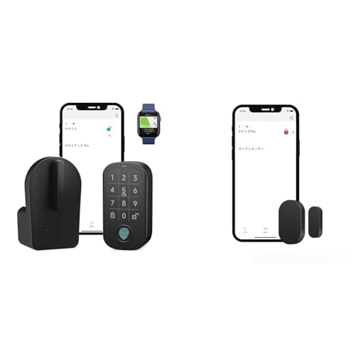キャンディハウス セサミ スマートロックセサミ5Pro/ブラック セット SESAME 5 Pro、ブラシレスモーター搭載、100万回でも壊れない